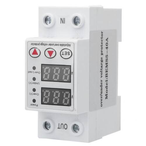 230V Current Protector Over Voltage and Under Voltage Protec