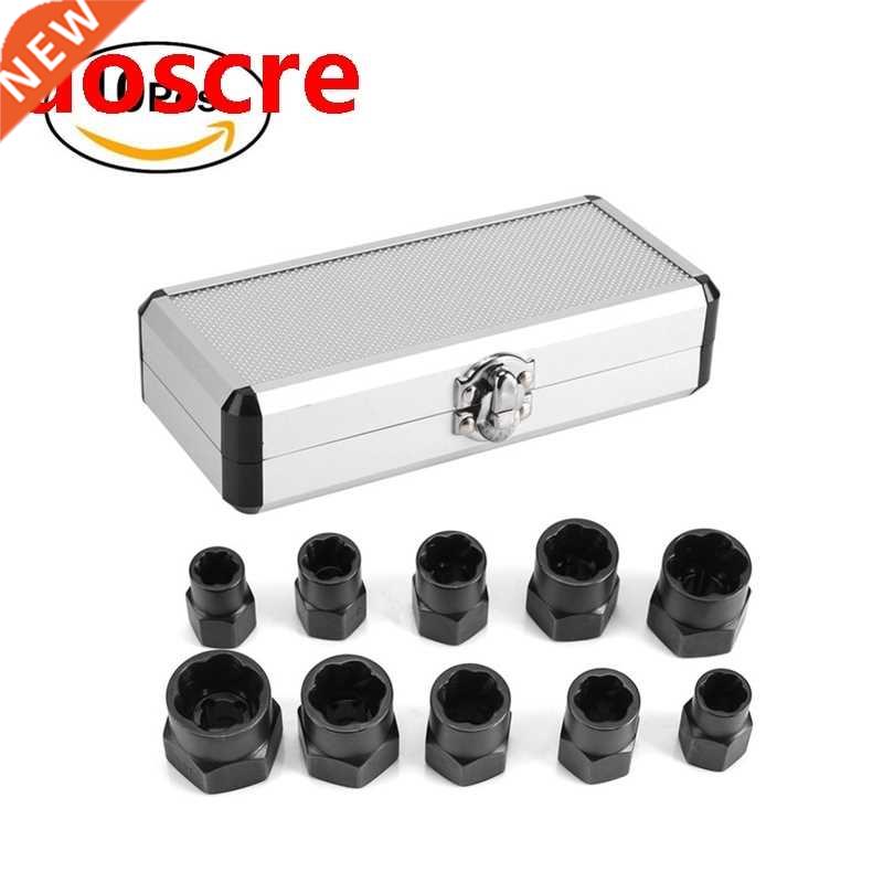 10Pcs Damaged Bolt Nut Screw Remover Extractor Removal Set N