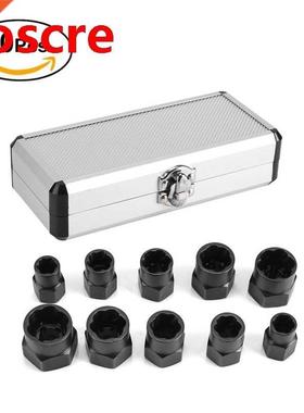 10Pcs Damaged Bolt Nut Screw Remover Extractor Removal Set N