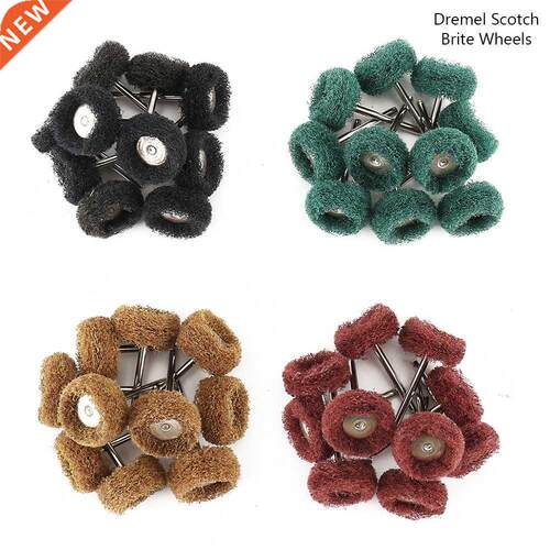 40pcs/set Mini Brush Scouring Pad Abrasive Wheel Nylon Fiber