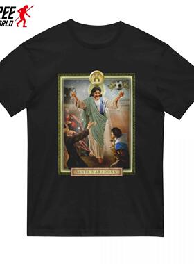 Hand Of God Maradona Retro T Shirt Streetwear Big Size Cotto