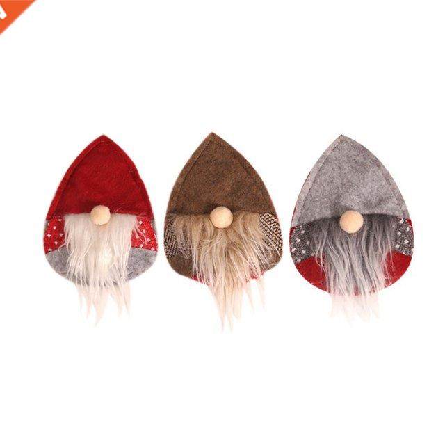 6pcs Christmas Cutlery Cover Set Fork Holder Ornament Tablew