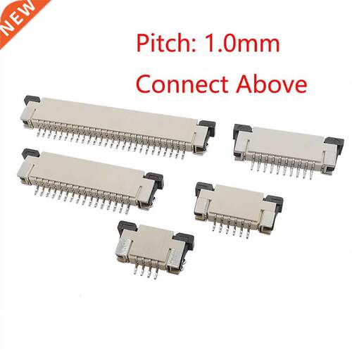 10Pcs 1.0 1mm FPC FFC Connector Connect Above 4/6/8/10/12/14