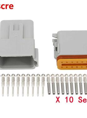 10 Sets DJ3121Y-1.6-11/21 DT Connectors 12 Pin DT04-12P/DT06