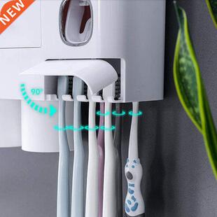 Bathroom Accessories Set Magnetic Adsorption Toothbrush Hold
