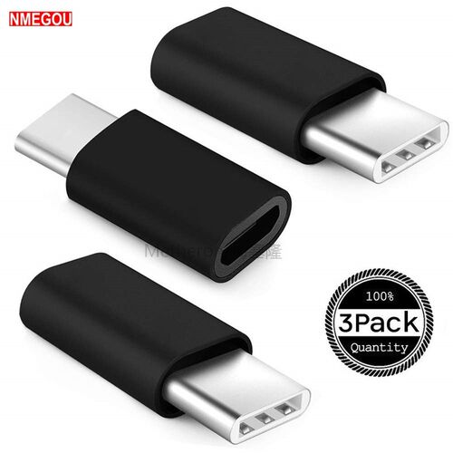 3PCS Micro USB To Type-c Android Phone Cable Type C Usbc Jac