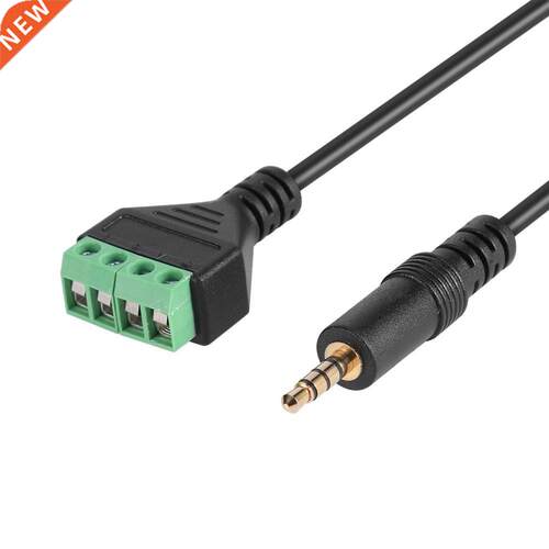 .5mm TRRS Stereo 4 Pole Gold Plated Male Plug to 4Pin AV Sc