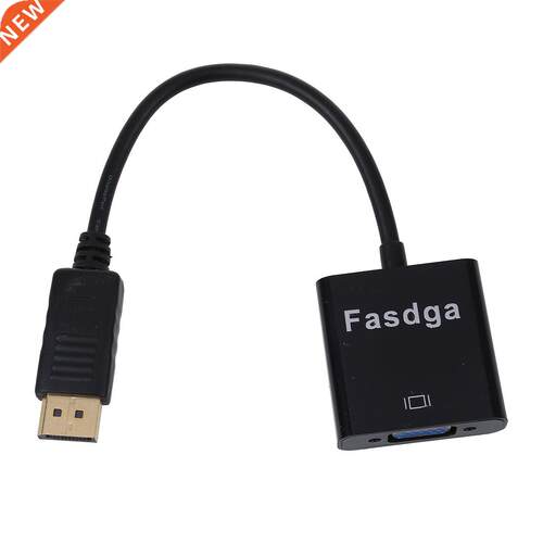 Fasdga 1080p DP DisplayPort Male to VGA Female Converter Ada