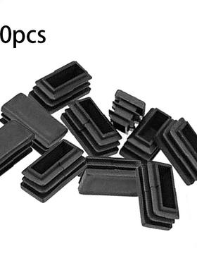50PCS Plstic Chir Leg Cps Rectngle Floor Protector Pds