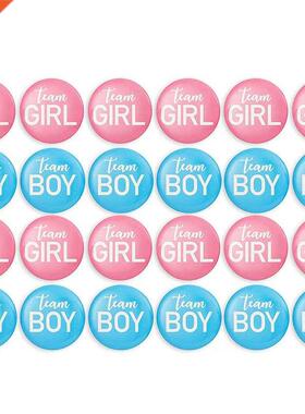 Gender Reveal Button Pin-24 Pieces Pin Up Badge Accessories