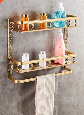 Europe Classic Shelves Double Layer Rack Space Aluminum Wal