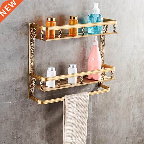 Europe Classic Shelves Double Layer Rack Space Aluminum Wal