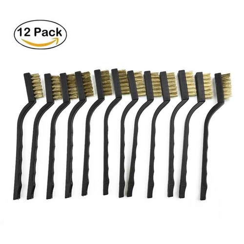 Wire Brush Mini Micro Small Steel Brass DIY Paint Rust Remov