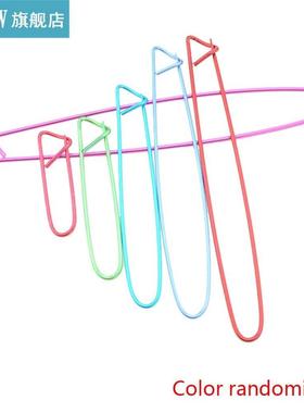 6PCS/Set Random Color Aluminum Knitting Needles Clip Craft S