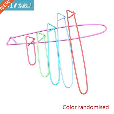 6PCS/Set Random Color Aluminum Knitting Needles Clip Craft S
