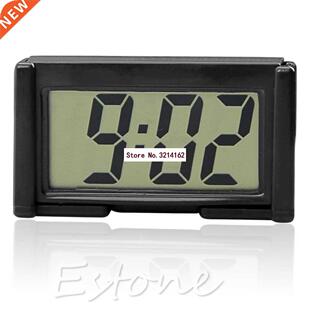 Interior Car Dashboard Desk Clock LCD Screen Self-Adhesive B