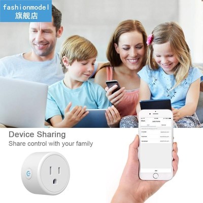 1pc WiFi Smart Plug US 10A Adaptor Wireless Remote Voice Con