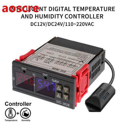 STC-028 Digital Temperature Humidity Controller Home Fridge