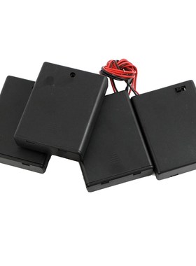 5Pcs 4 x AAA Batteries Holder Case Storage w On/Off Switch