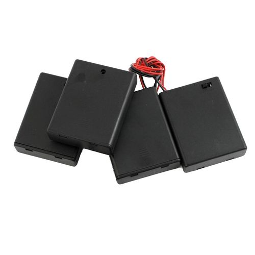 5Pcs 4 x AAA Batteries Holder Case Storage w On/Off Switch
