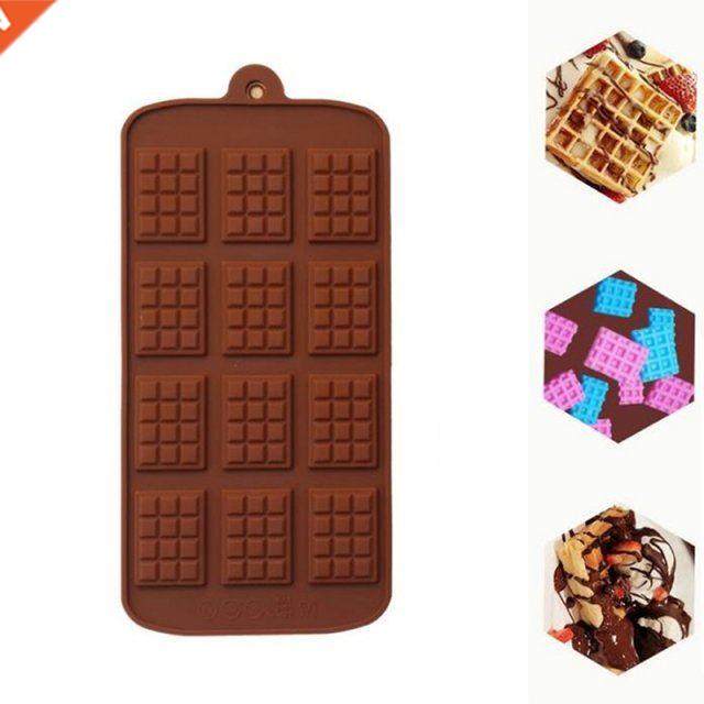 Chocolate Mold Silicone Waffle Pudding Mold Baking Tools