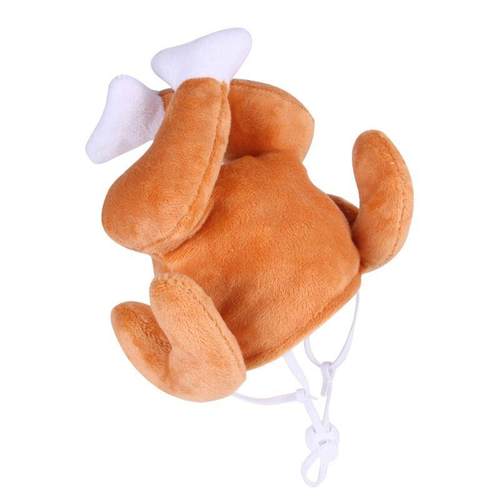 Pet Costume Drumstick Cat Hat Dog DressUp Headwear Neck Ear