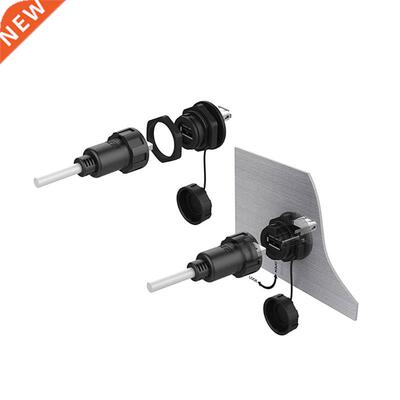 USB Female Socket Plug Panel Mount Adapter Waterproof Connec