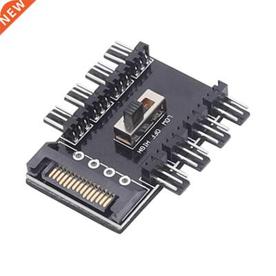 1 to 8 Way Splitter Cooler Cooling Fan Hub 3Pin 12V Power So