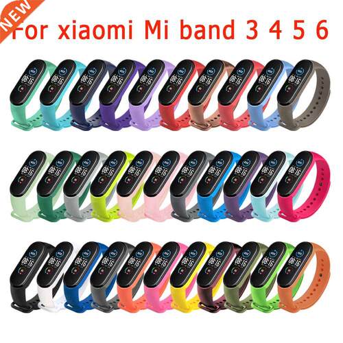 Watch Strap for Xiaomi Mi Band 6 5 4 3 Wristband Silicone Br