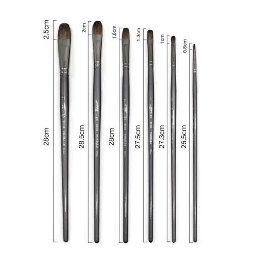 6 pcs/Set Professional High Quality Tool Squirrel Hair Oil P