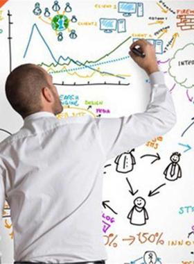 200*45CM Removable Whiteboard White Blackboard PVC icker C