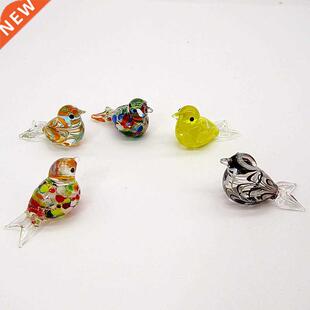 Custom Handmade Mini Thumb Size Design Glass Bird Figurine
