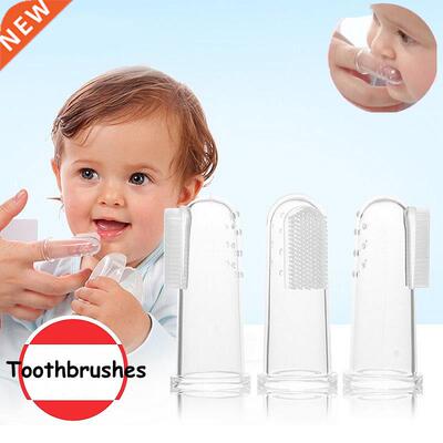 Infant Deciduous Tooth Brush Baby Kids Silicone Finger Toot
