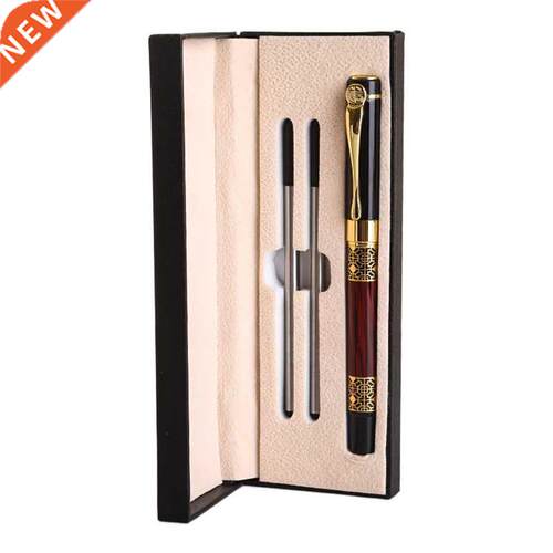 Men Signature Gel Pen Gift Kit Metal Ballpoint Quick Dry Fin