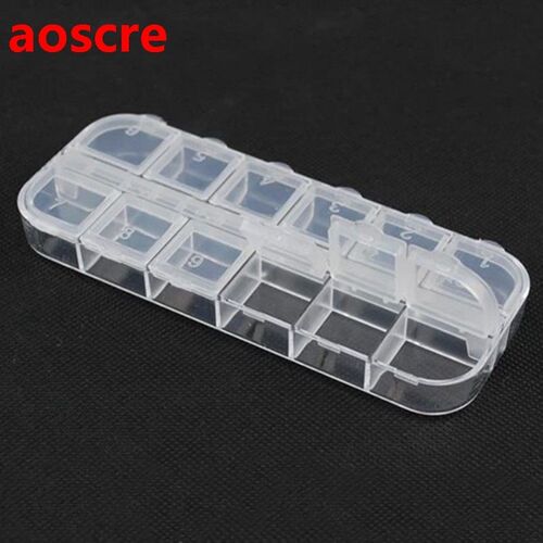 10 grid Portable Jewelry Tool Storage Box Electronic Parts S