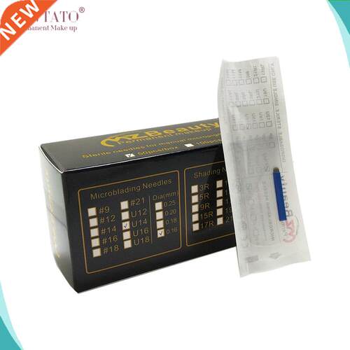 14U Shape dia 0.16mm microblading needle Full professional