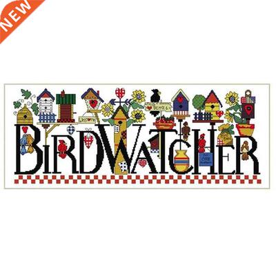 Cross Sttch Embrodery Kts For Adults Kds, Brdwatcher Ho