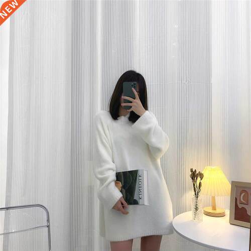 Mink Fleece Sweater Women 2021 Autumn Winter ndy Korean Styl