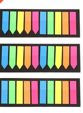 1 Set Index Tab Fluorescence Self Adhesive Memo Pad Sticky N