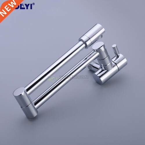 s Wall Mounted Kitchen Faucet Pot Filler Faucet Swivel Foldi
