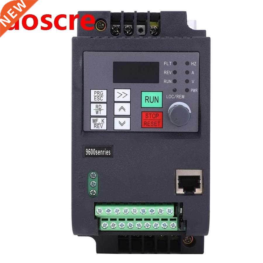 VFD Frequency Inverter 0.75KW Single Phase AC 220V Input 3 P