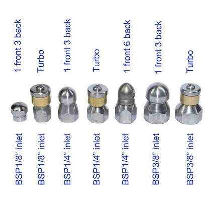 4000 PSI Sewer Jetter Nozzle Washer Button Nose Pressure Dra