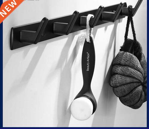 BLACK WHITE GOLDEN Coat Rack with 3/4/5/6 Hooks Wall Mounted