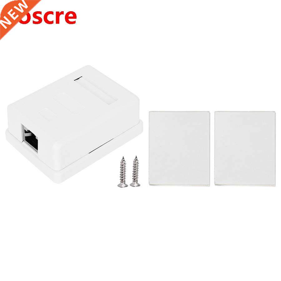 2pcs Desktop Information Junction Box RJ45-8P8C CAT6 Single