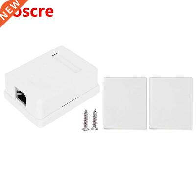 2pcs Desktop Information Junction Box RJ45-8P8C CAT6 Single