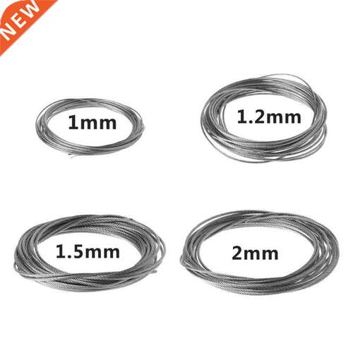 New 5m 304 Stainless Steel Wire Rope Soft Fishing Lifting Ca