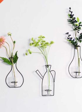 Elegant Wroug Iron Vases Shape Creatives Wall Hanging Wire