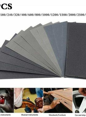 28pcs Wet And Dry Sand Paper Mixed Assorted Grit 120-3000 Ca