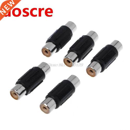 5pcs RCA to RCA Jack Connector female Jack to Jack RCA Strai