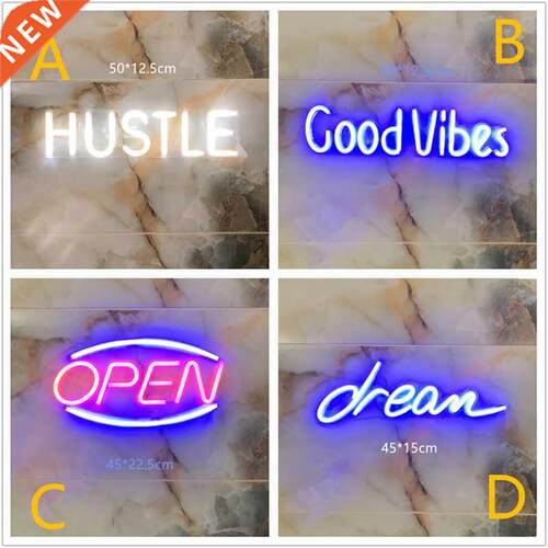 Wall Hanging LED Neon Light Sign Cool Lights Art Wall Bar Ho